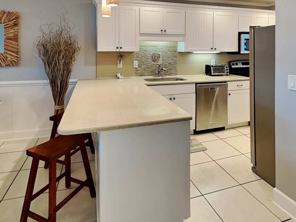 Condo, Multiple Beds, Hot Tub, Ocean View (Hibiscus B203) | Private kitchen | Coffee/tea maker