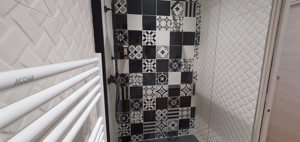 Premium Room, Terrace (Mountain and Sea view) | Bathroom | Shower, eco-friendly toiletries, hair dryer, towels