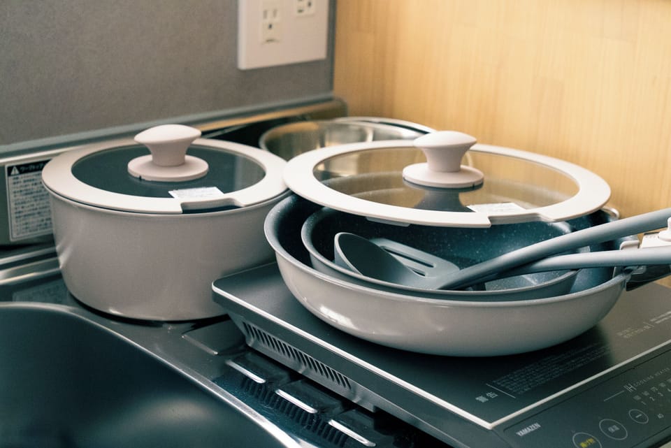 Family Apartment, City View | Private kitchen | Full-size fridge, microwave, stovetop, electric kettle