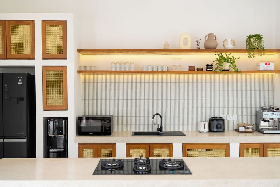 Standard Villa, Non Smoking, Private Pool | Private kitchen | Fridge, oven, stovetop, dishwasher