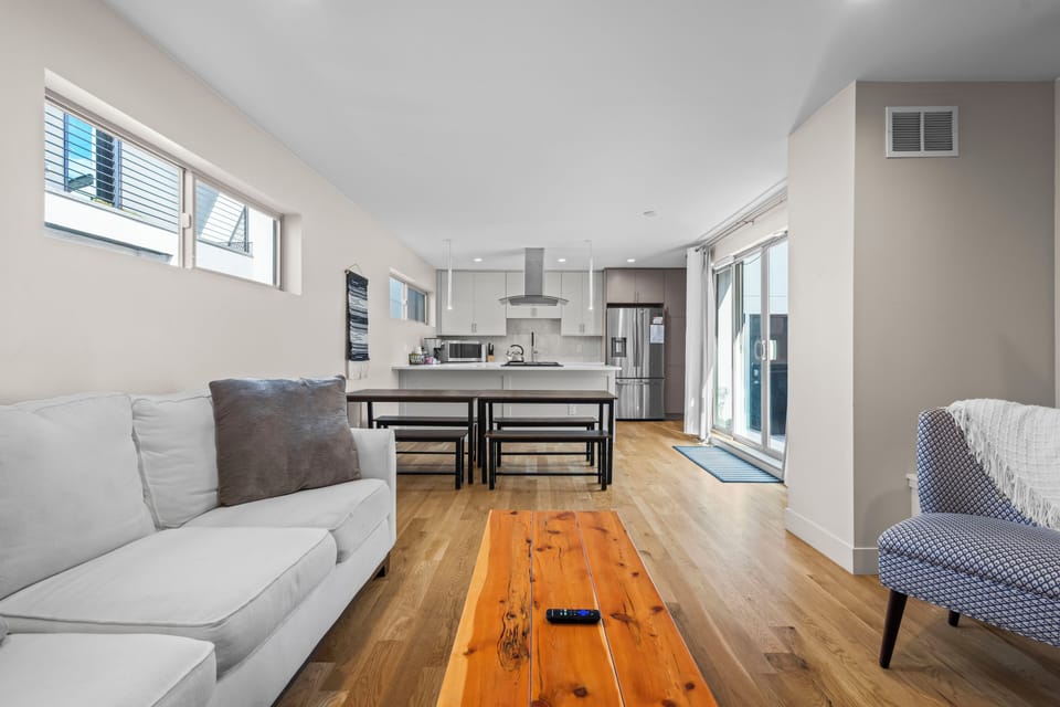 Bask in natural light throughout the home’s shared spaces.