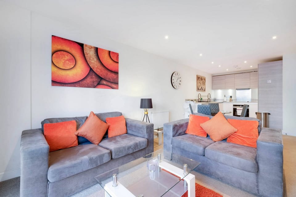 Family Apartment | Living area | 52-cm Smart TV with digital channels, Netflix, streaming services