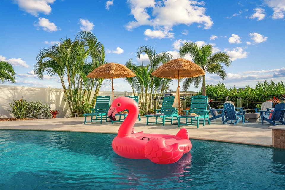 Sunny skies and water so blue, who’s ready to float ’til the day is through?