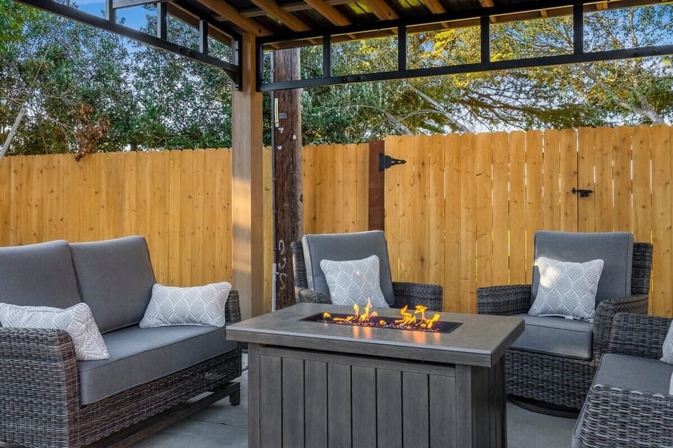 Relax around the fire pit