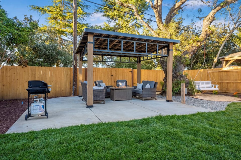 Peaceful shared backyard