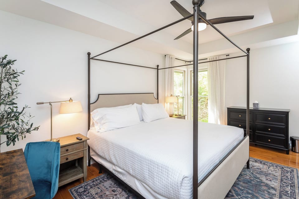 Bedroom 1 includes a King Bed with Private bathroom