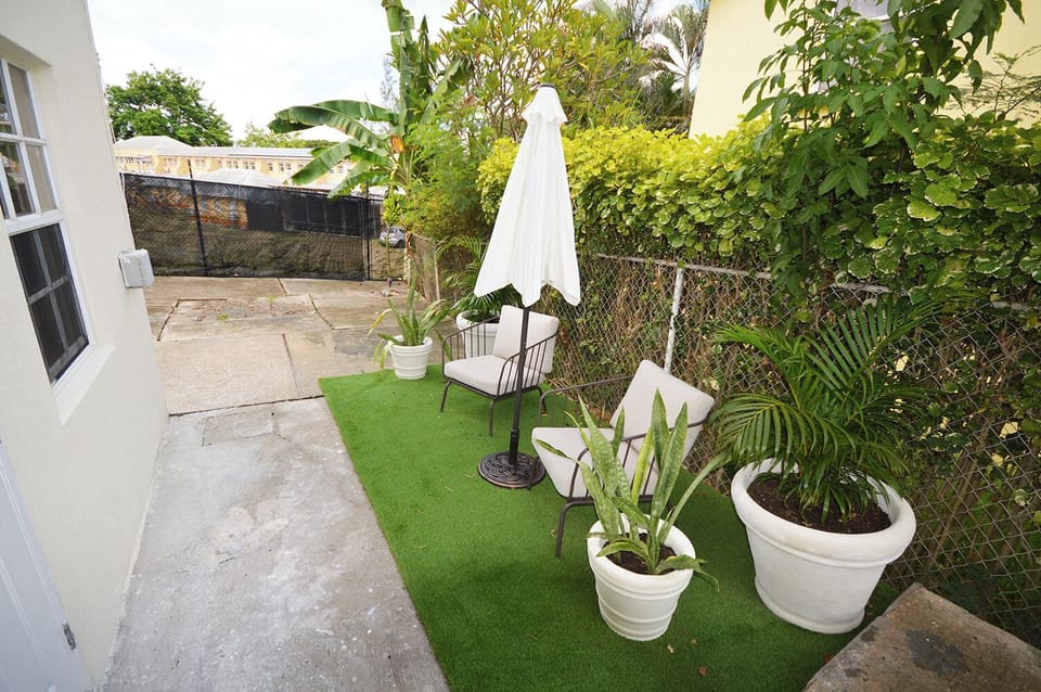 Outdoor lounge area