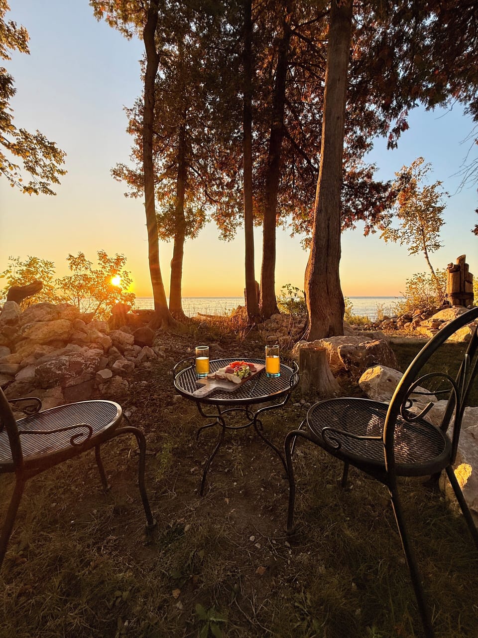 Finish your day here by the water as our space draws you in.