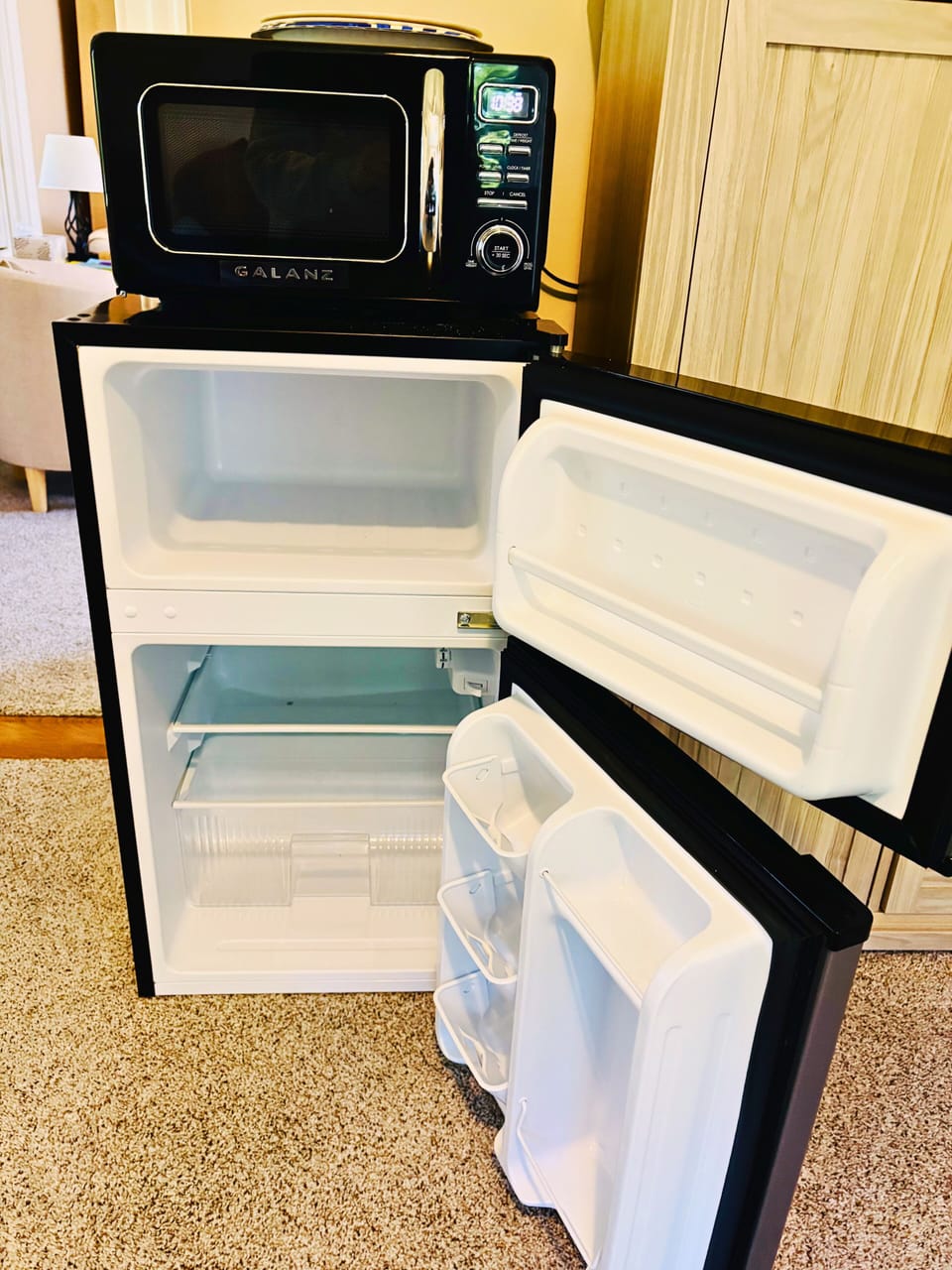 Beachcomber Living Area - Fridge and Freezer