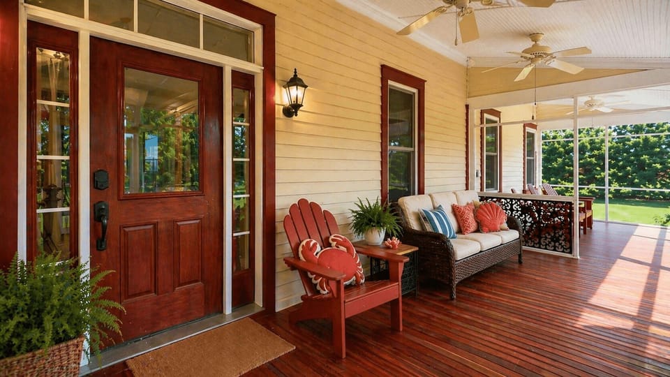 Sit back and relax on the front porch.