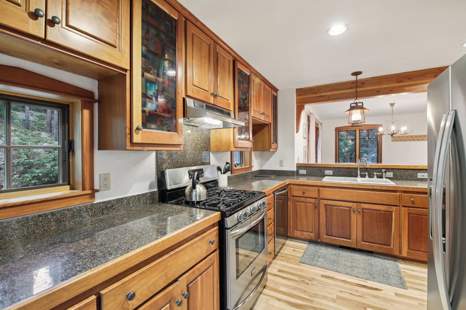 Updated kitchen with everything you need to cook.