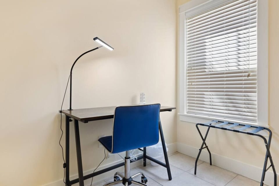 Dedicated workspace with desk & chair