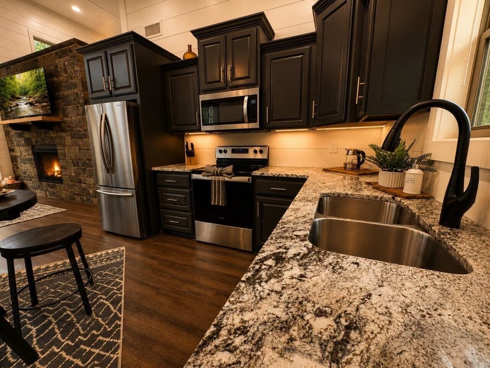 Cook with ease in a fully equipped kitchen with premium finishes