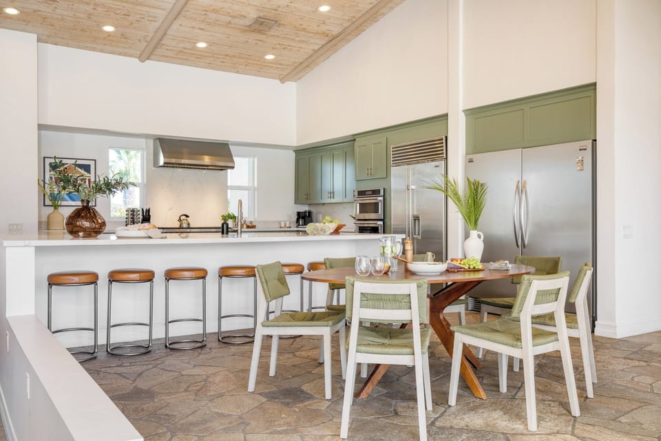 Chef's kitchen is perfect for events with two fridges.