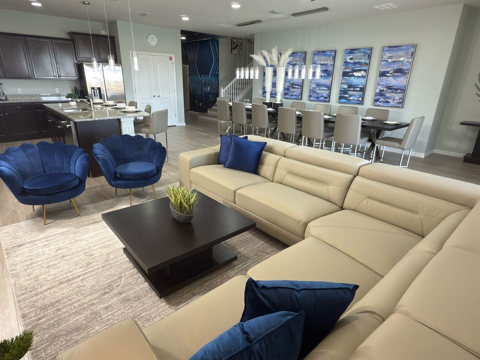 Open Floor Plan - Living Room-Dining Area-Kitchen