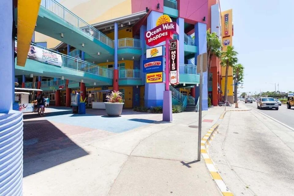 Just steps from the beach, Ocean Walk Shoppes offers dining, shopping, movies, and entertainment—perfect for enjoying the vibrant Daytona Beach lifestyle during your stay.