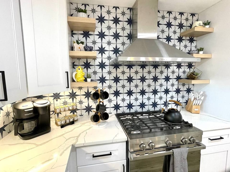 Gas range with all of the starter spices provided