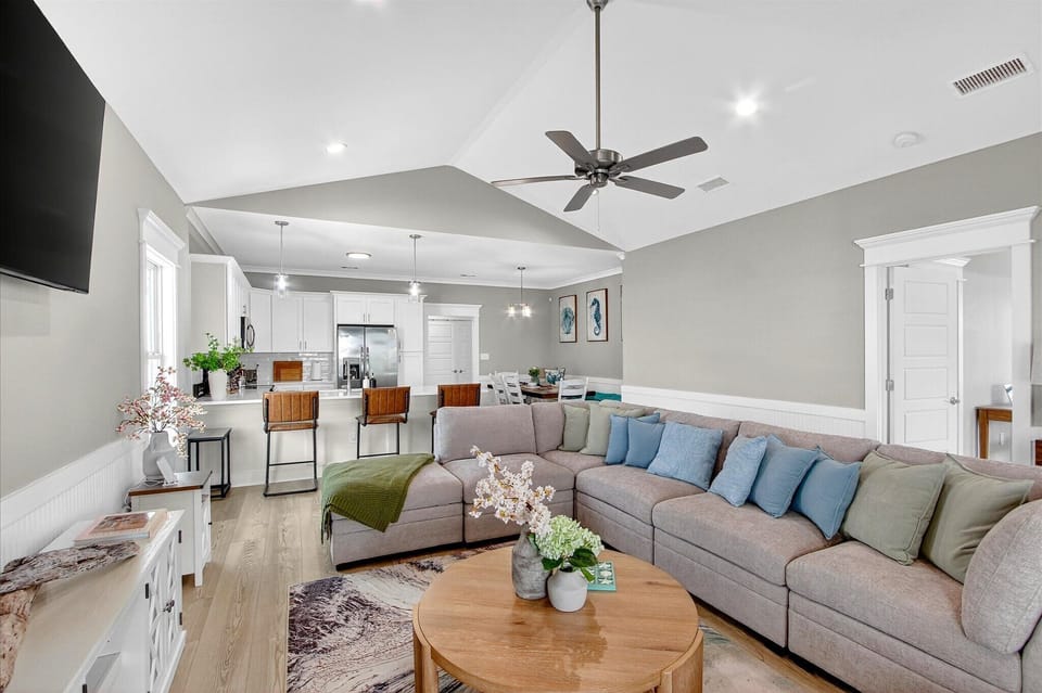 open floor plan 65inch smart TV,Air purifier 