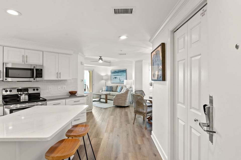 Open Concept Kitchen, Dining, and Living Areas