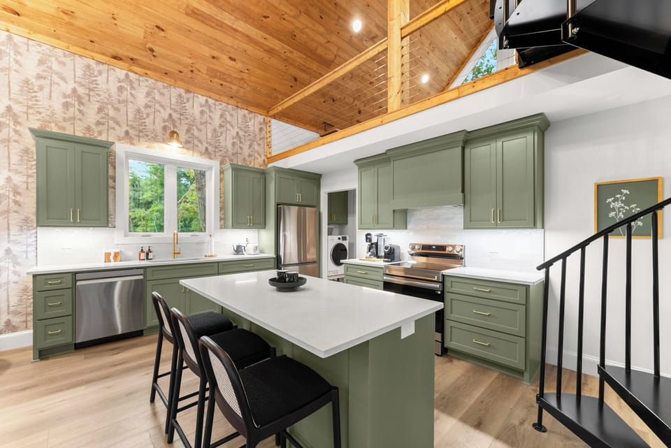 Kitchen with coffee bar
