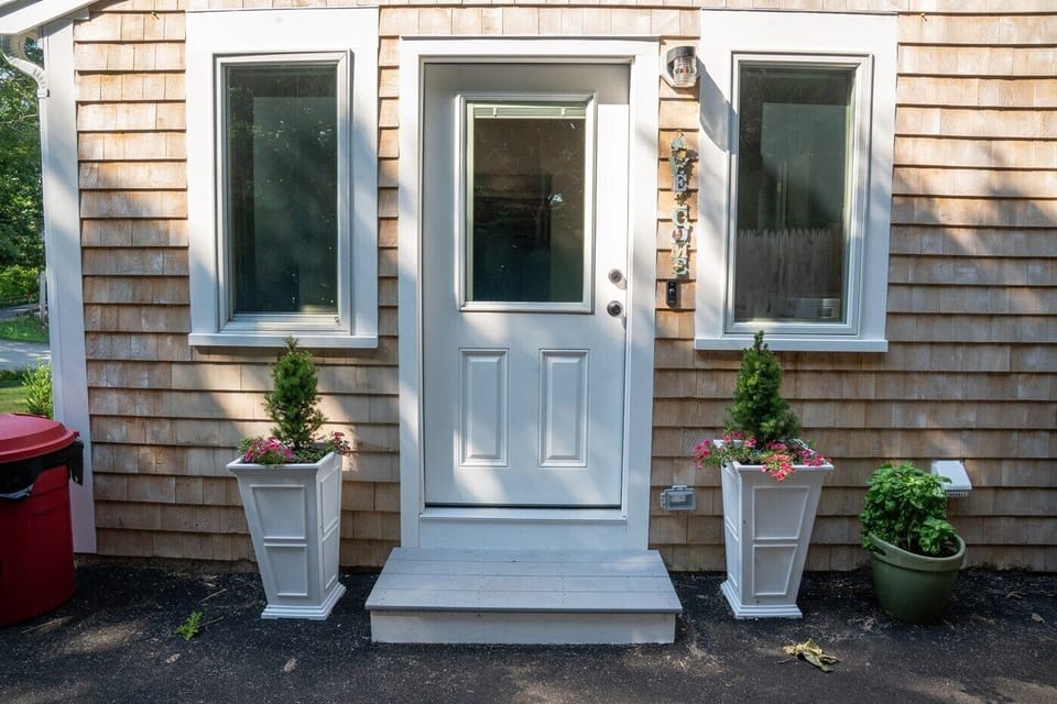 Side door to house