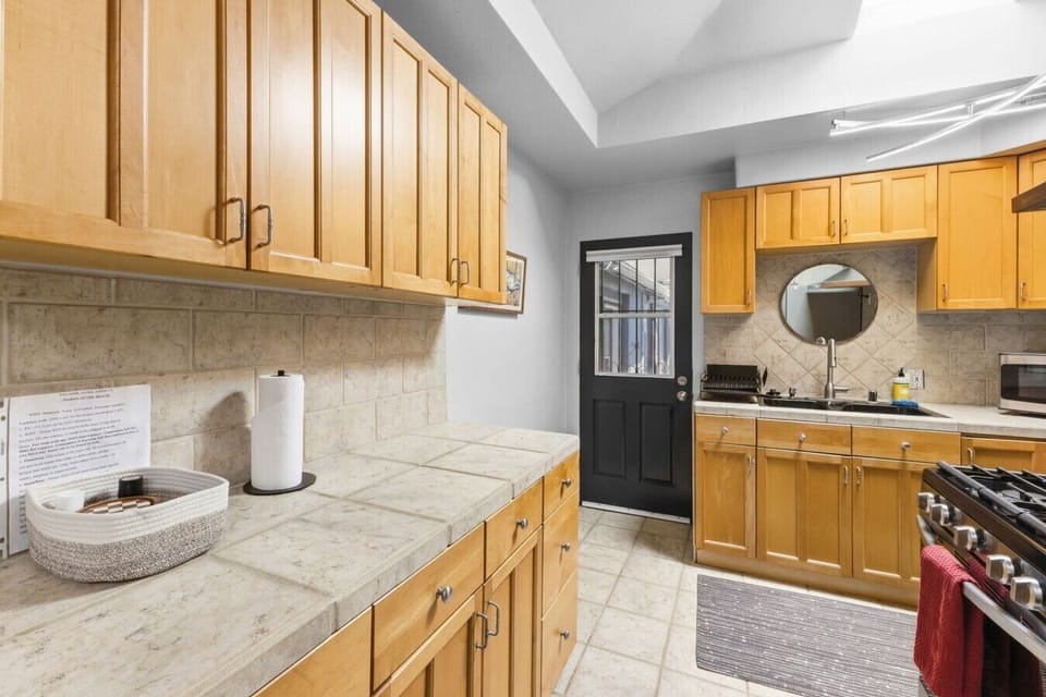Spacious countertops for meal prep