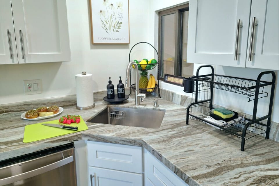Plenty of space and kitchen items to prep the food you bring.