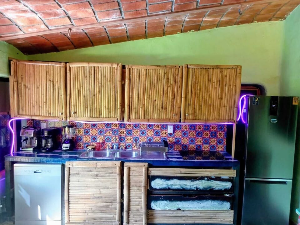 Family House, Pool View | Private kitchen | Coffee/tea maker, toaster, toaster oven, freezer