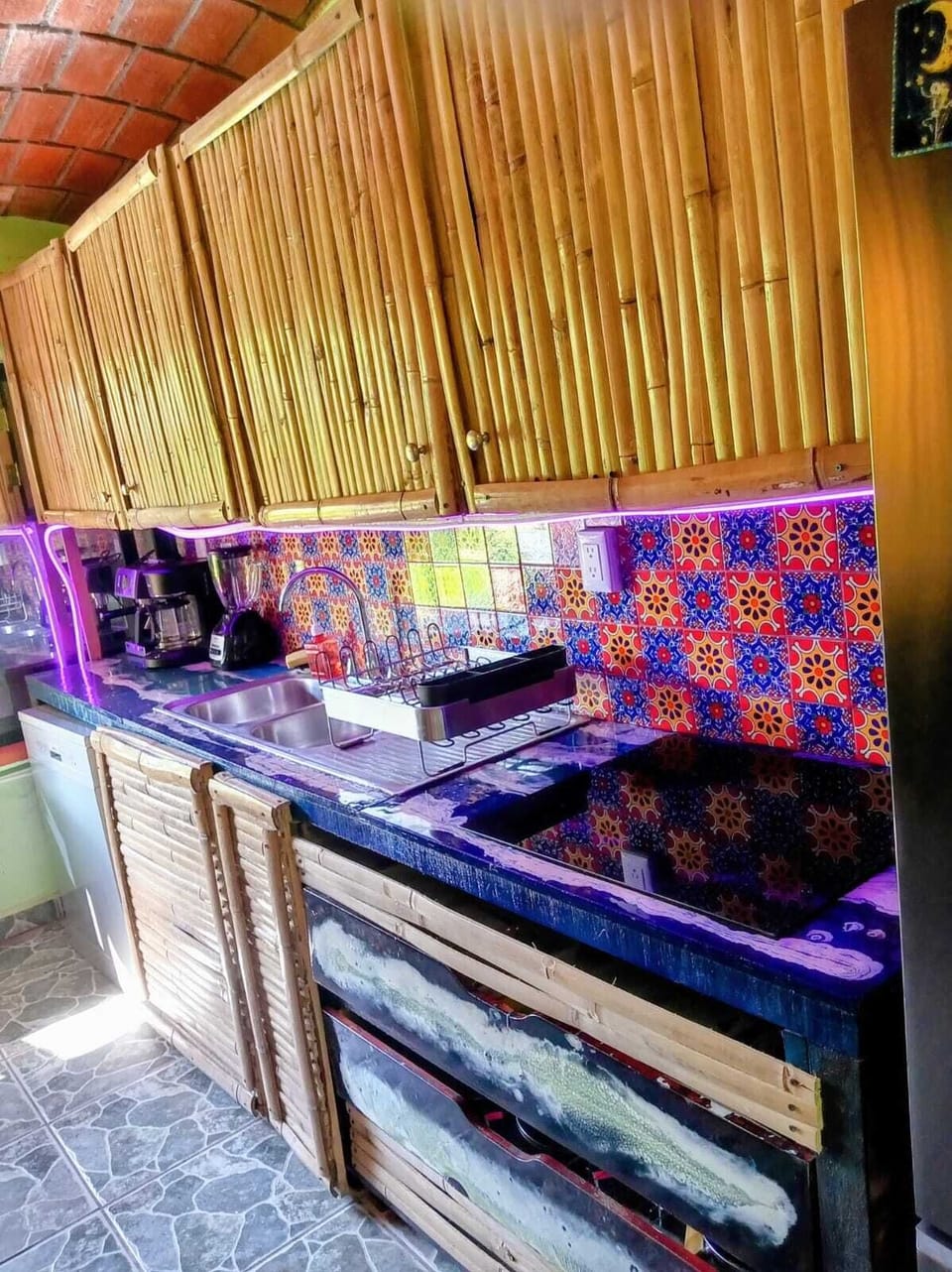 Family House, Pool View | Private kitchen | Coffee/tea maker, toaster, toaster oven, freezer