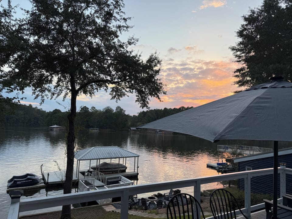 View from lower back porch