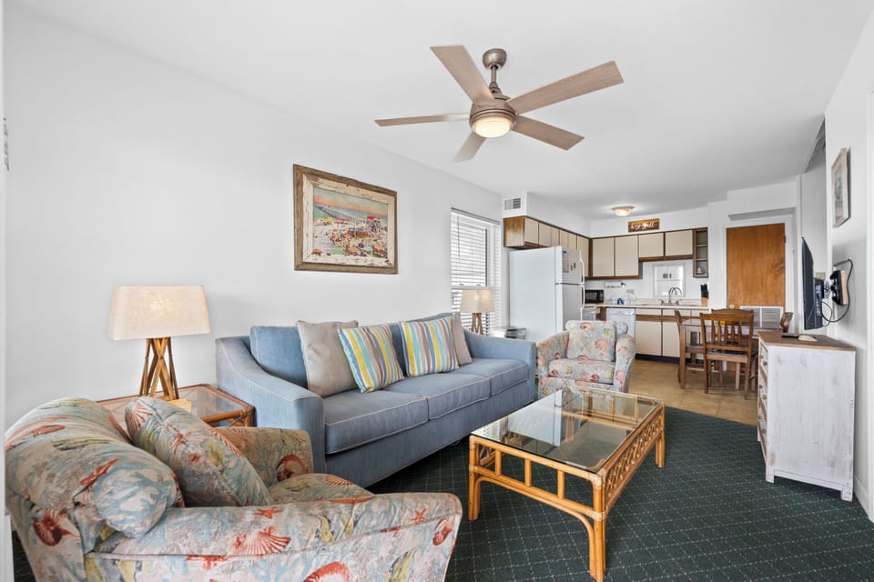 Signature Condo, 2 Bedrooms, Garden View | Living room | 50-inch Smart TV with digital channels