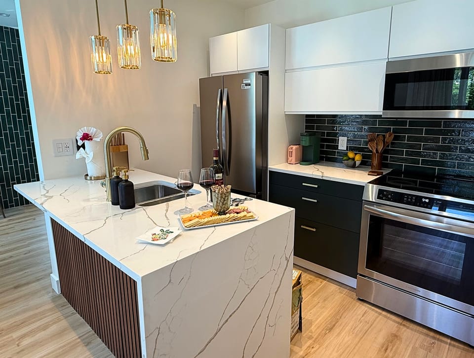 This well stocked kitchen has everything you need while on vacation