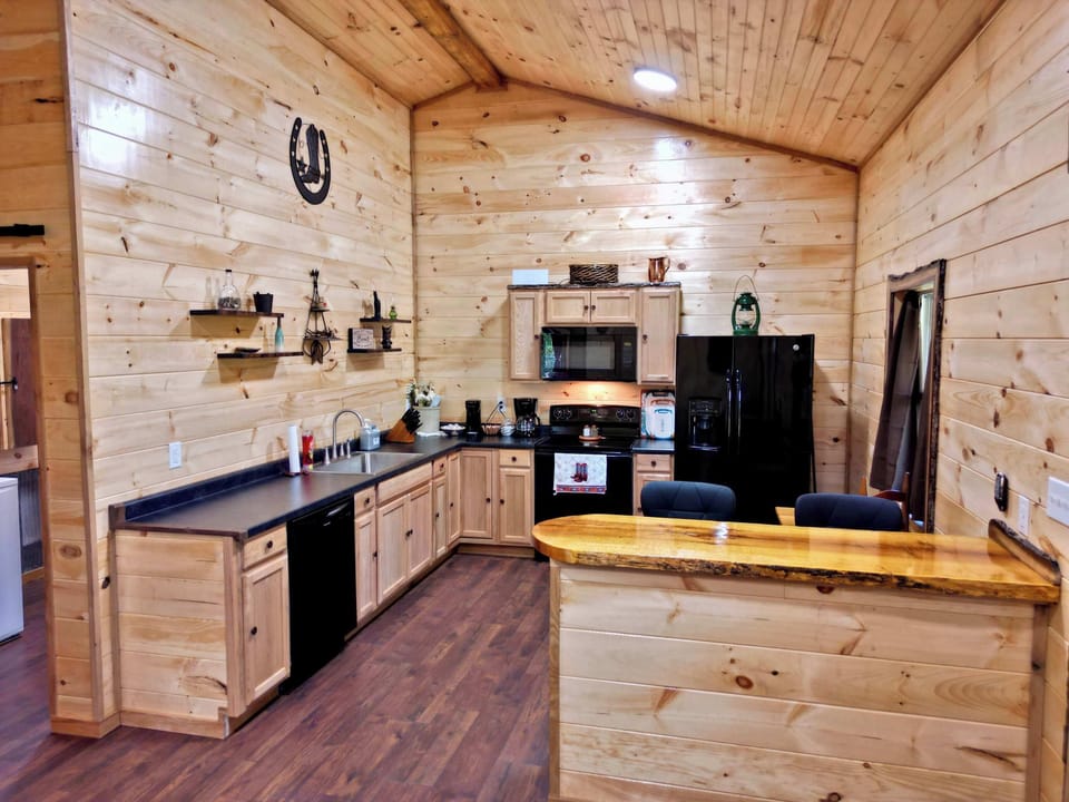 Cook with ease—fully stocked with all the essentials, plus two types of coffee makers, stove top, oven, and microwave for hearty home cooked meals.