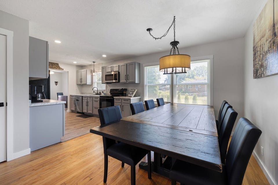 Main Floor Dining Room table seats 10