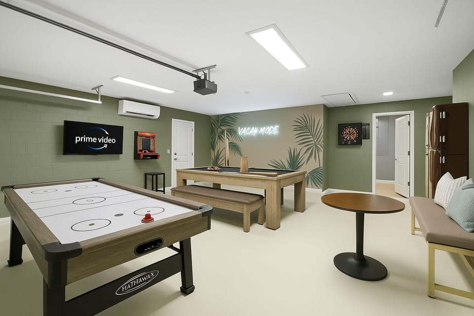 Challenge your friends or family in the game room.