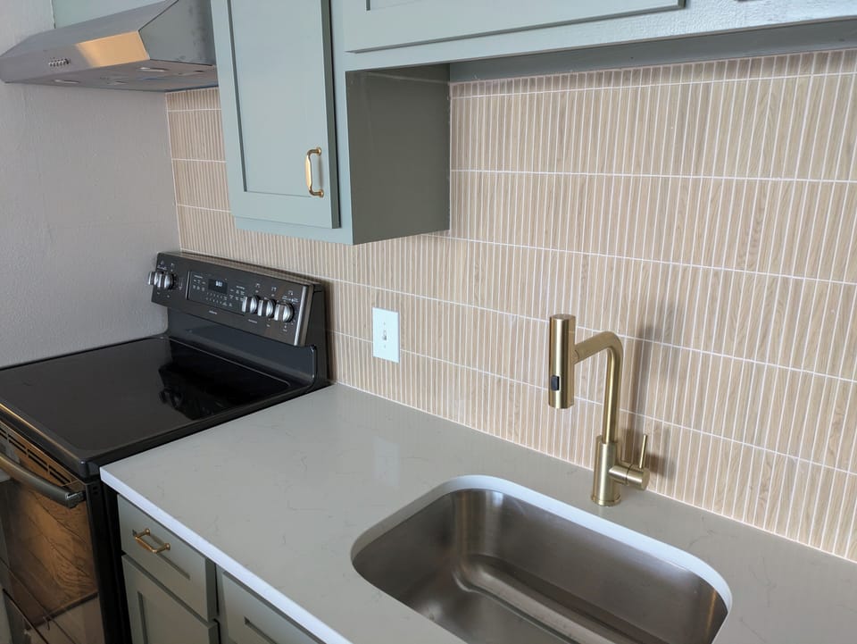 Newly remodelled kitchen