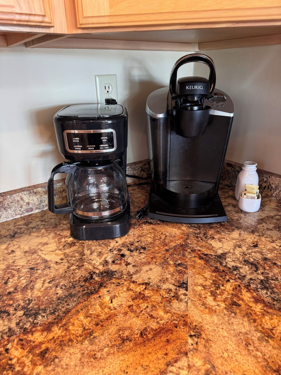 Bring your favorite K-cups or coffee for brewing