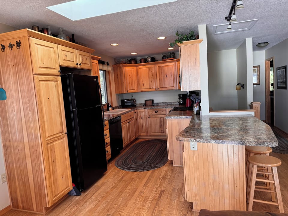 Fully stocked kitchen