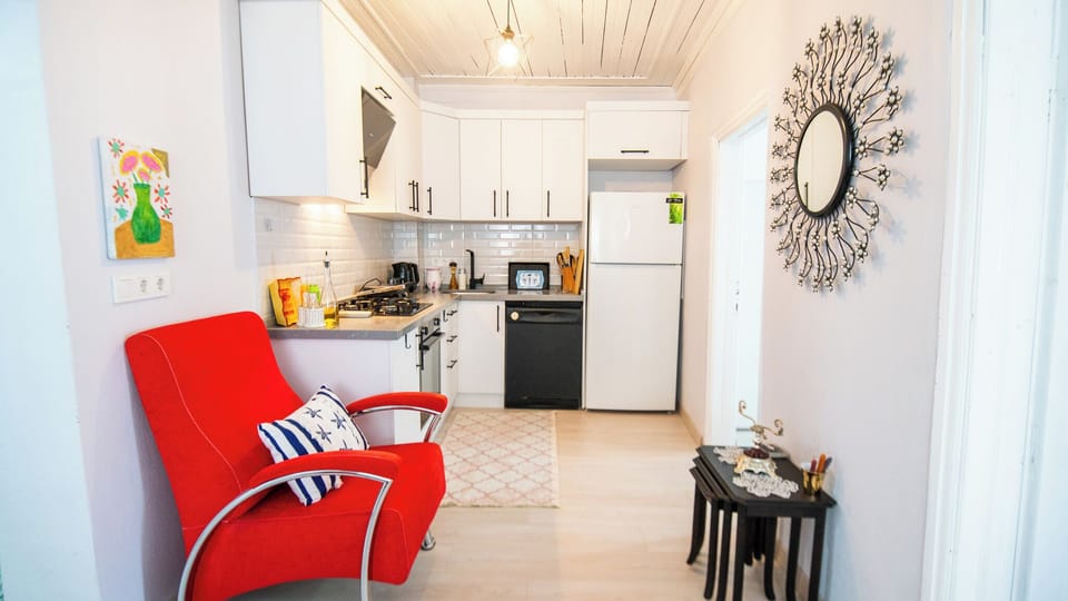 Comfort Apartment, Air conditioning, City View | Private kitchen | Shared fridge, coffee/tea maker, electric kettle, toaster
