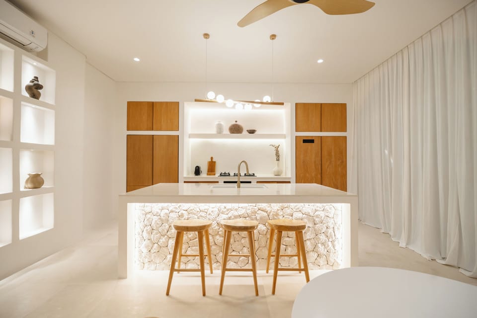 Deluxe Villa, 2 Bedrooms, Private Pool, Pool View | Private kitchen | Fridge, microwave, oven, stovetop