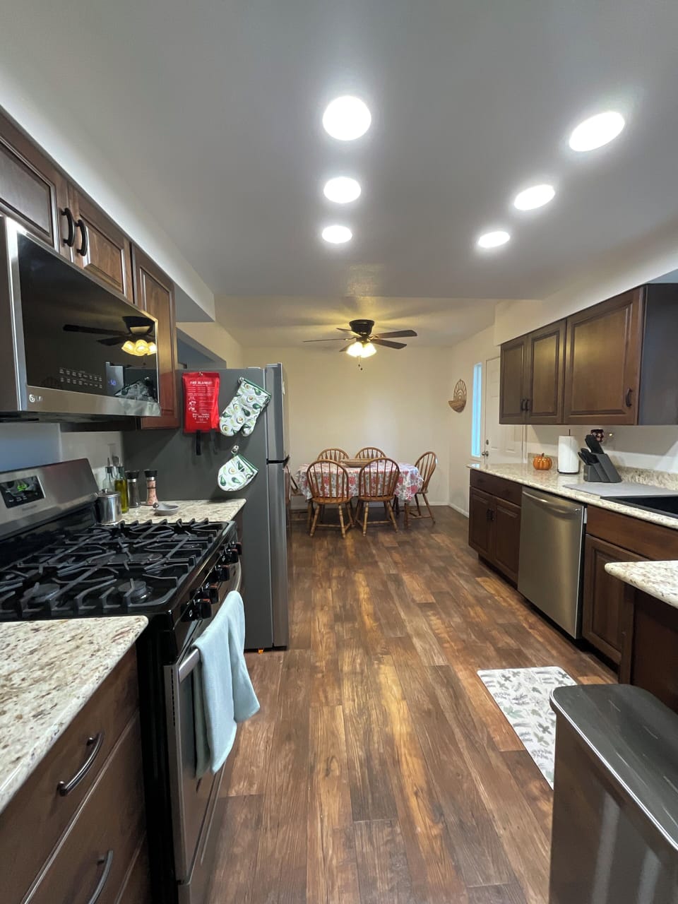 The Kitchen has plenty of space for cooking a delicious meal