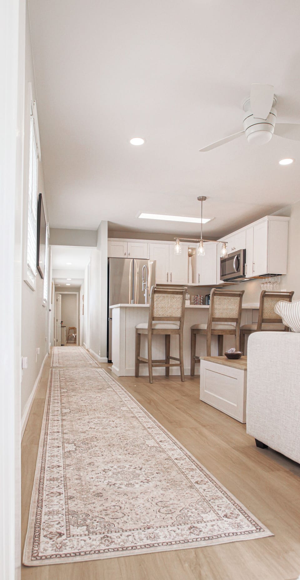 Upper Hallway heading to Lower Hallway of Bedrooms