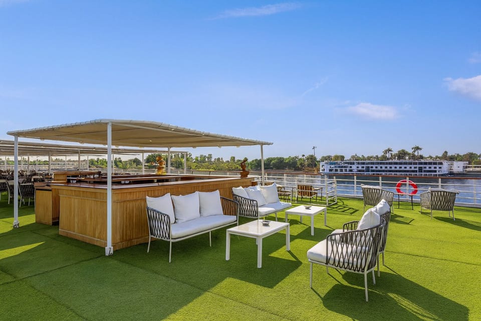 Nile Cruise Escape Every Wednesday from Aswan 3 nights and every Saturday from Luxor 4 nights Docked boat in Egypt