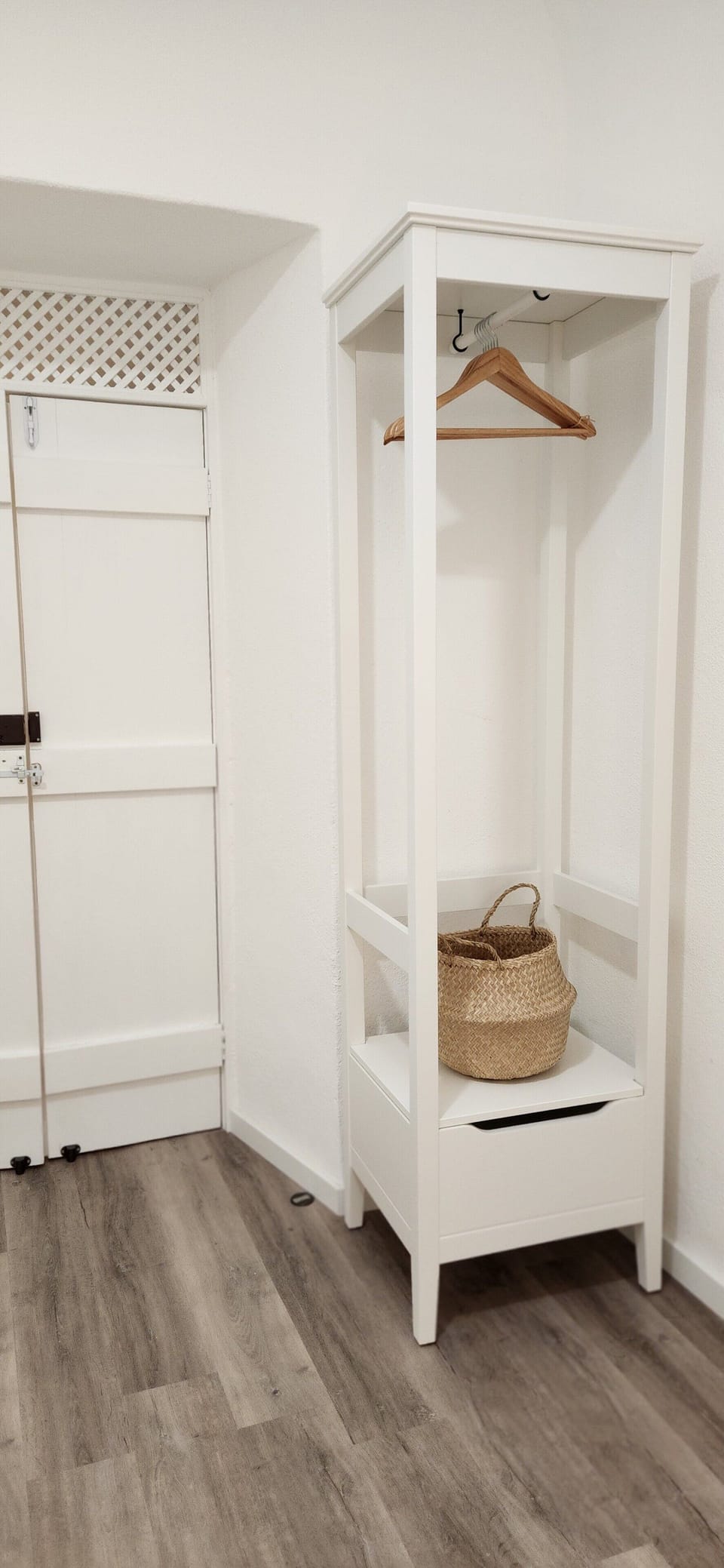Bedroom 3 with hanging wardrobe.