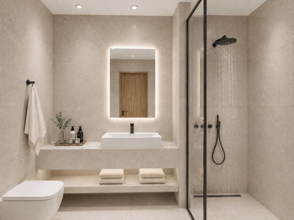 Junior Suite with Shared Pool | Bathroom | Shower, rainfall showerhead, free toiletries, hair dryer