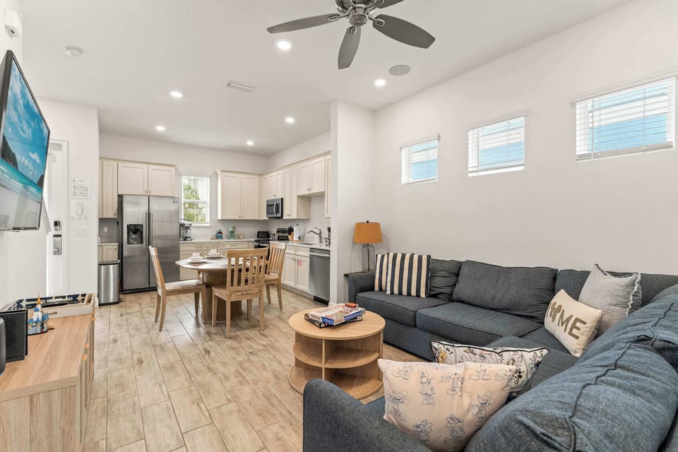House, Multiple Beds, Patio, Garden View (The Flamingo Nest) | Living area | 42-inch flat-screen TV with digital channels