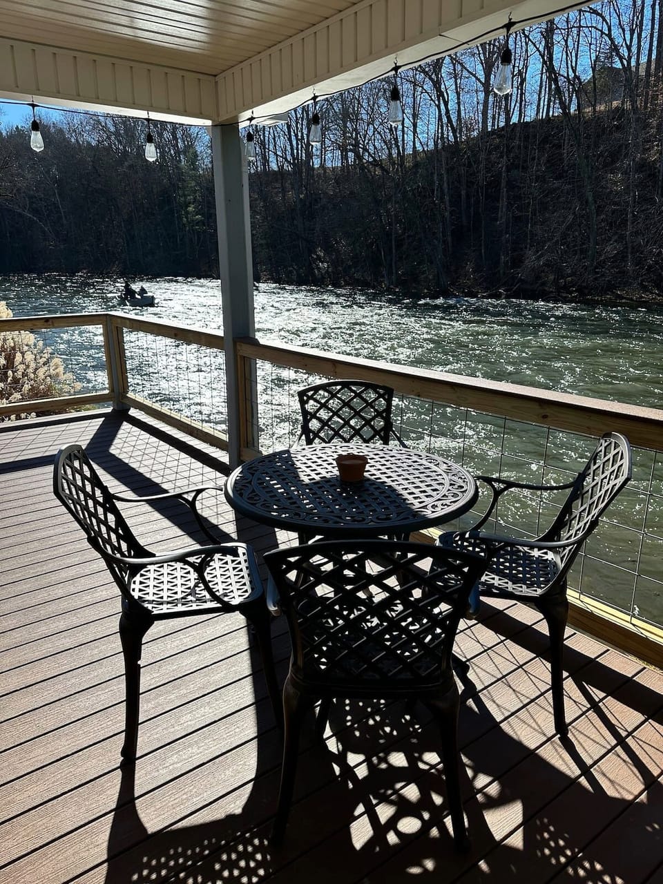 Deck over the South Holston River