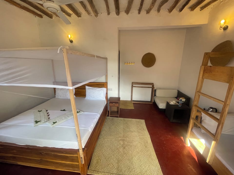 Family Studio Suite, Ocean View | Desk, laptop workspace, free WiFi, bed sheets