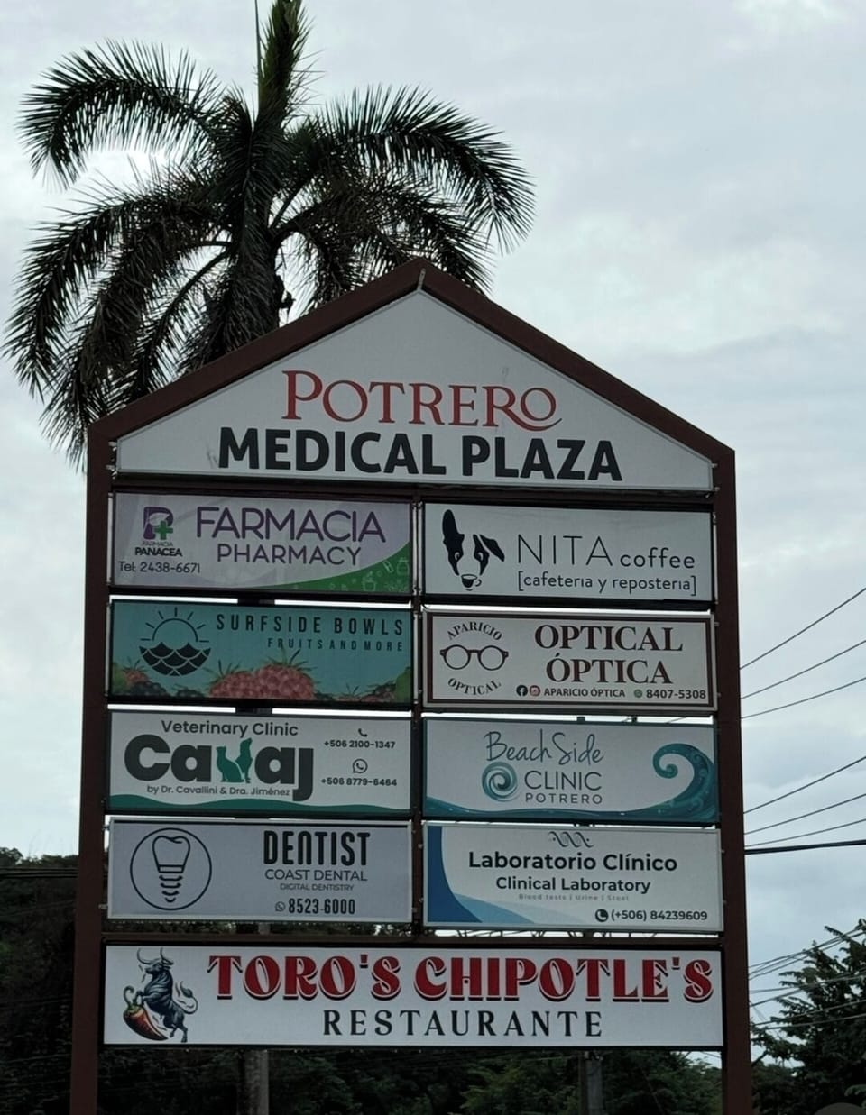 Just across the street