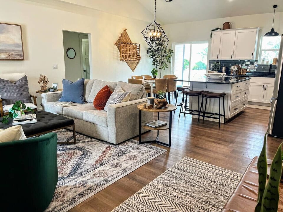 Make memories in the great room where the whole group can be together (new larger dining table not in picture)